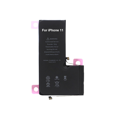 แบตเตอรี่โทรศัพท์มือถือลิเธียมไอออนสีดำสำหรับ Iphone X XS XR สูงสุด 11 PRO