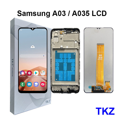 หน้าจอ LCD มือถือสำหรับ Galaxy A03 A035F จอแสดงผล LCD หน้าจอสัมผัส Digitizer จอแสดงผล Lcd