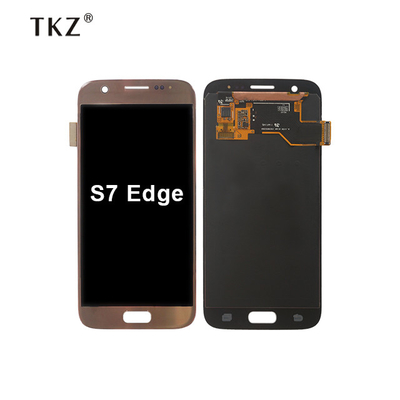 S7 Edge SM G935f โทรศัพท์มือถือหน้าจอ OLED ซัมซุงกาแล็กซี Touch Display